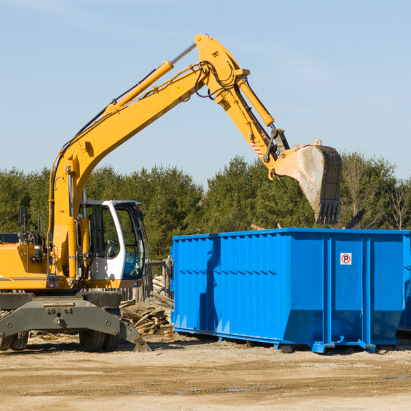 can i choose the location where the residential dumpster will be placed in Madison County Illinois